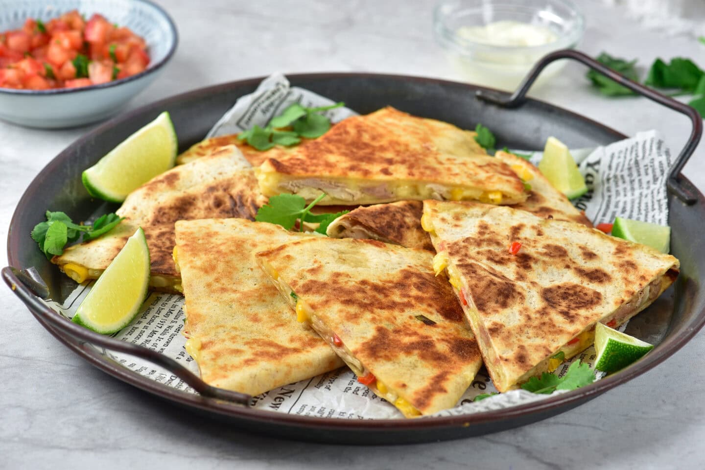 Easy Turkey Quesadillas
