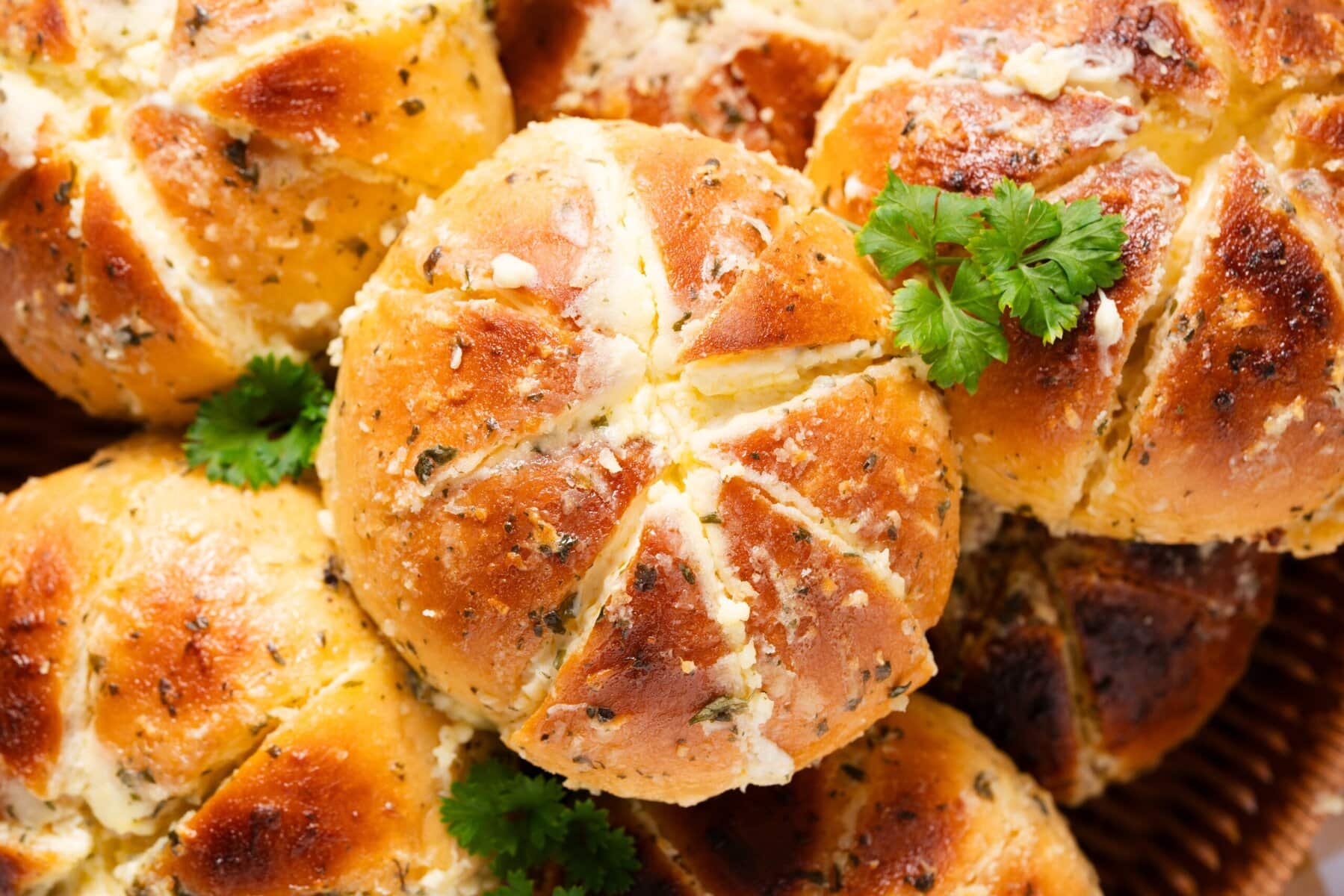 Viral Korean Cream Cheese Garlic Buns