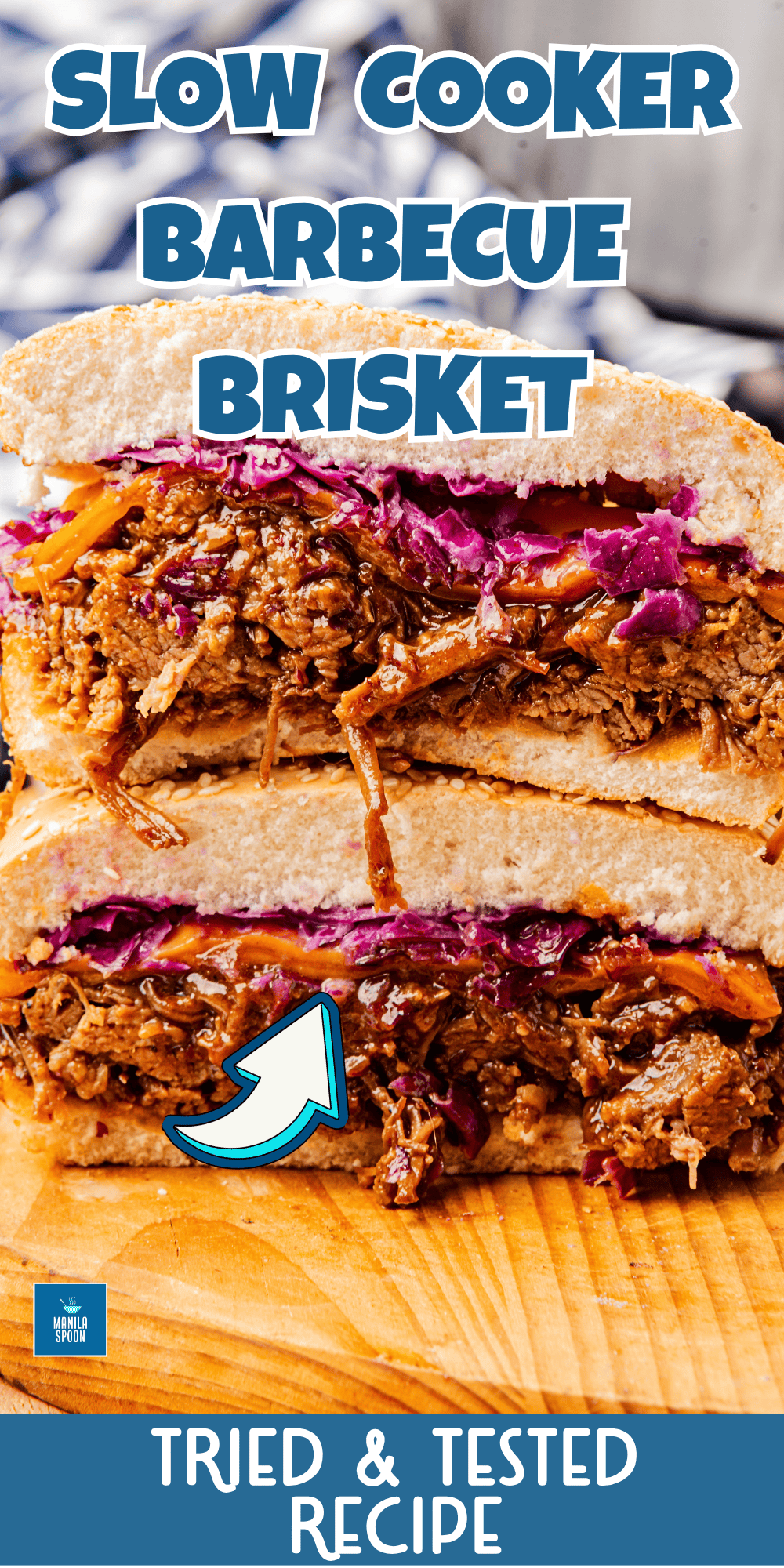 Melt-in-your-mouth Slow Cooker Barbecue Brisket