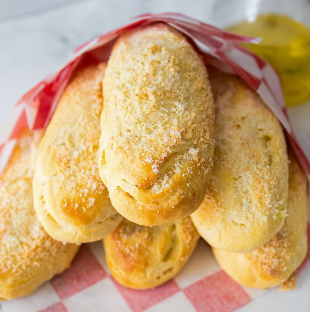 Easy and Cheesy Biscuit Breadsticks